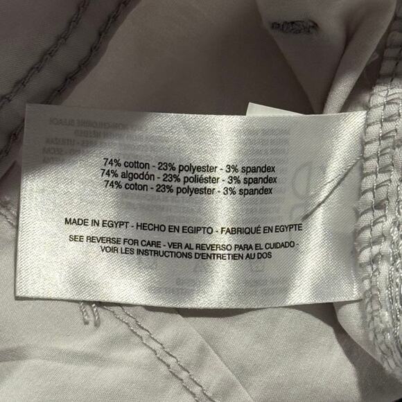 NWT Gloria Vanderbilt Pants Cropped Wide Leg Minimalist Casual Neutral Gray 6 - Picture 5 of 8